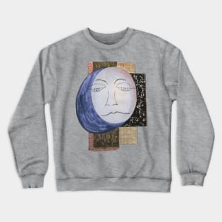 full moon art design Crewneck Sweatshirt